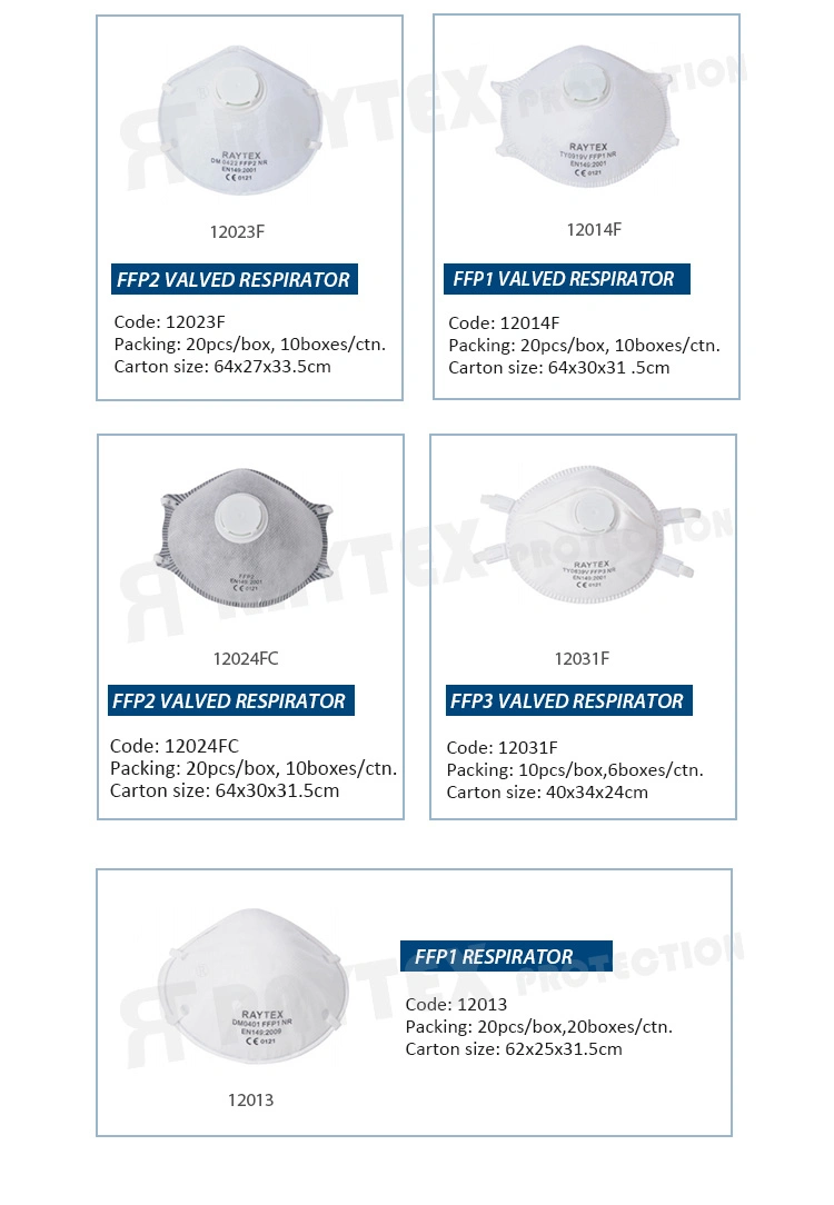 Professional Supplier FFP1 FFP2 Respirator Dust Masks